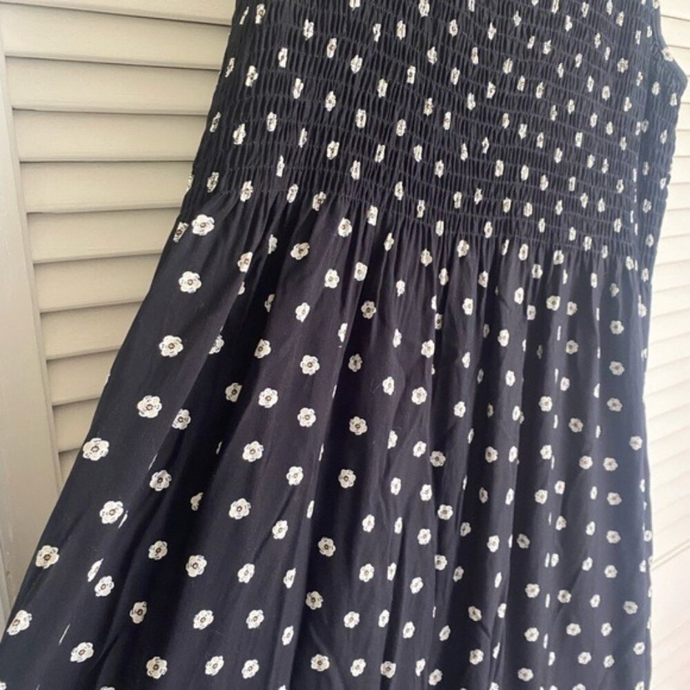 Croft & Barrow Black and White Floral Midi Dress Size L - Picture 4 of 4